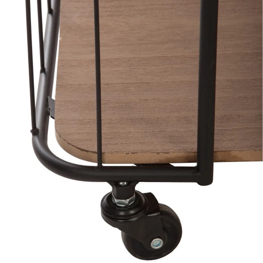 Regał metalowy na kółkach 4-poziomowy