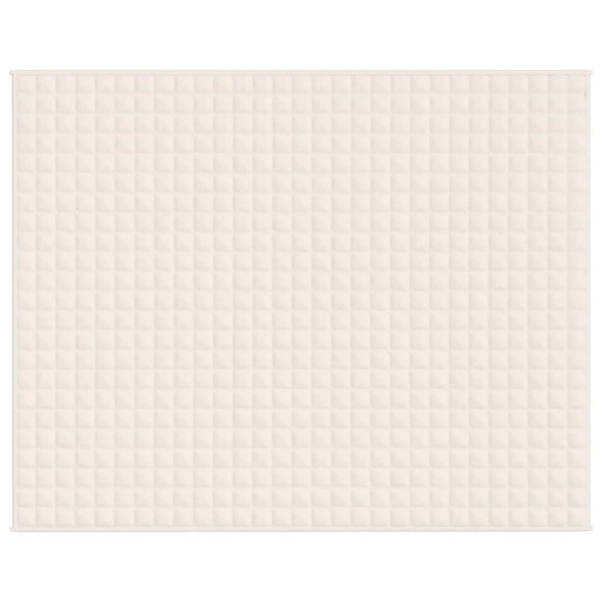 vidaXL Koc obciążeniowy, kremowy, 235x290 cm, 11 kg, tkanina