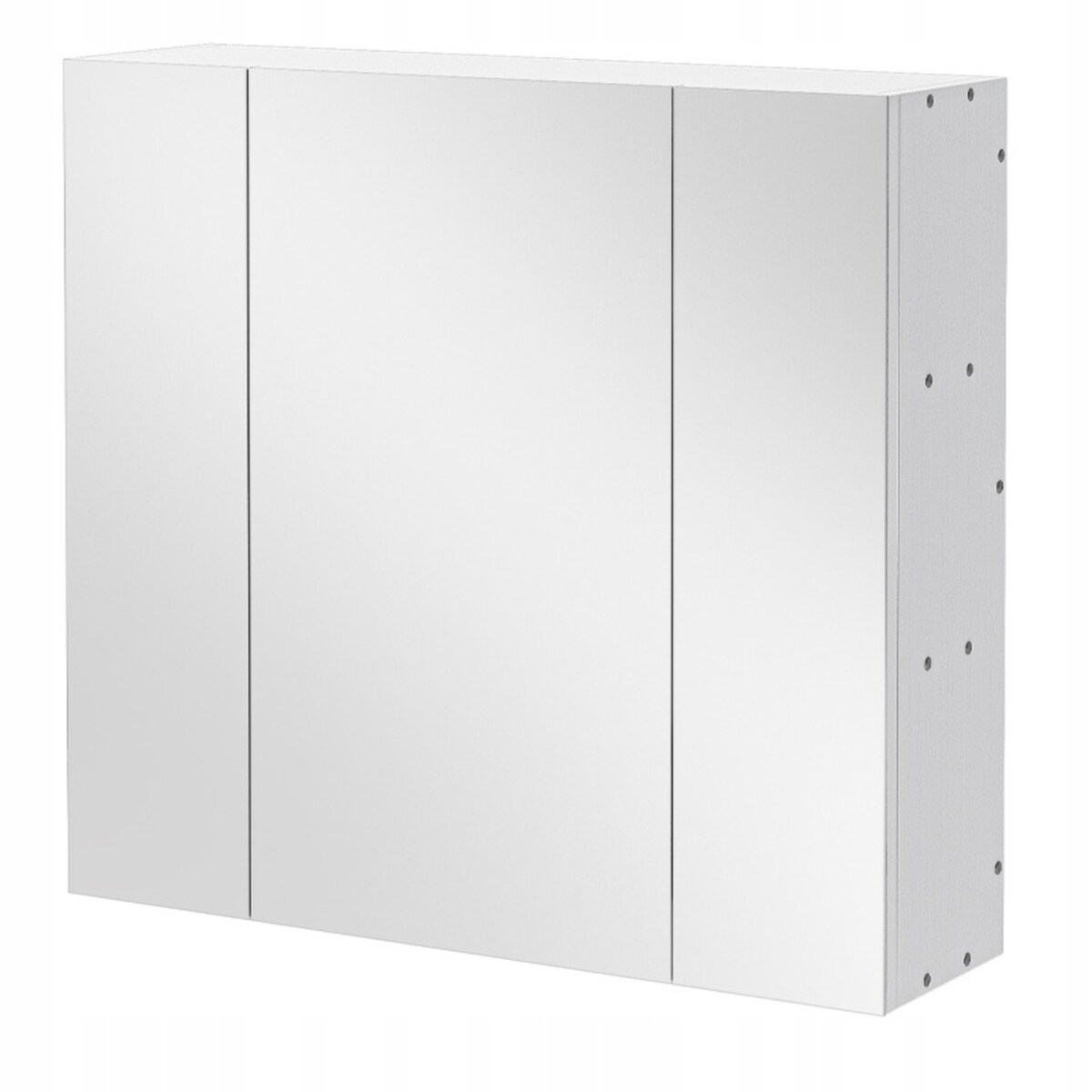 Szafka łazienkowa wisząca biała 2-drzwiowa nowoczesna ścienna 3 półki 80 cm