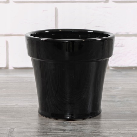 DONICA LEON czarna ceramiczna śr. 14cm