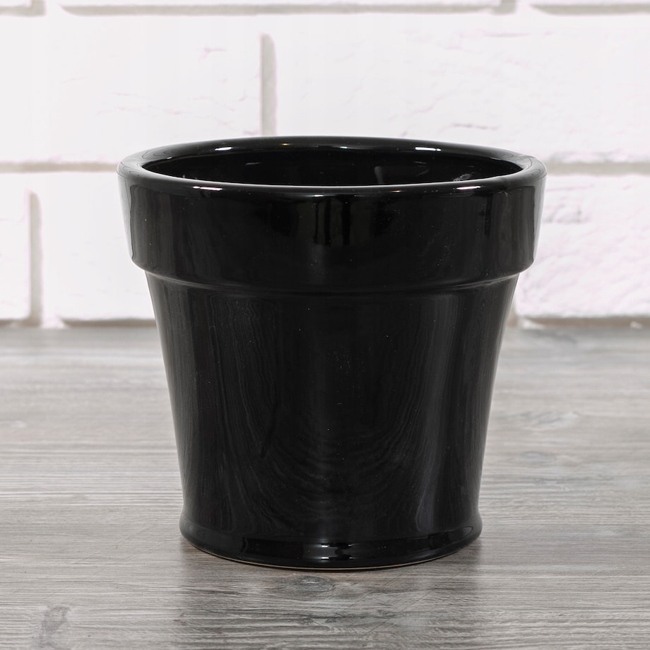 DONICA LEON czarna ceramiczna śr. 14cm