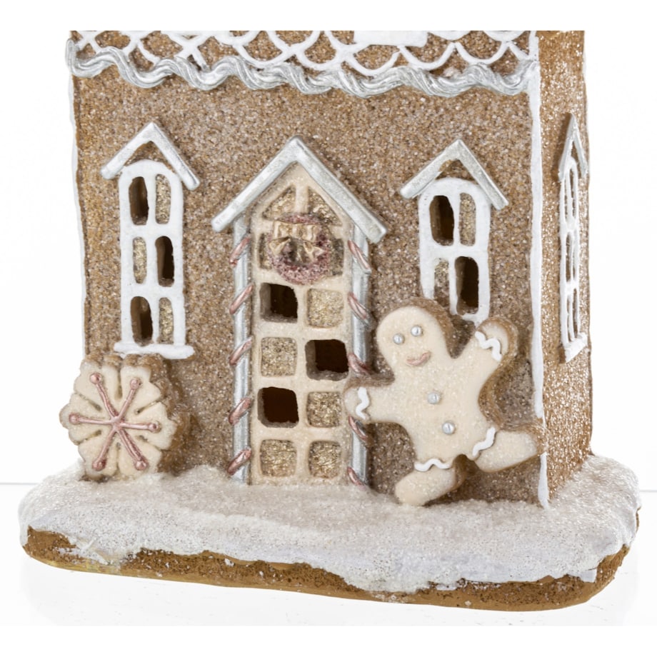 Dekoracja domek z piernika LED 33x17 cm JONG