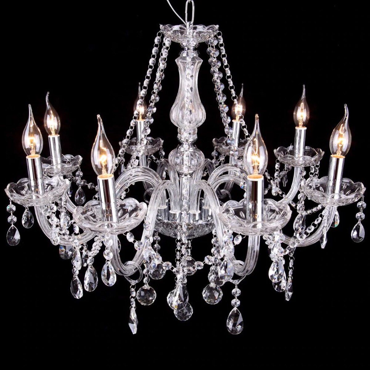 Lampa sufitowa kryształowa żyrandol 8xE14 300750