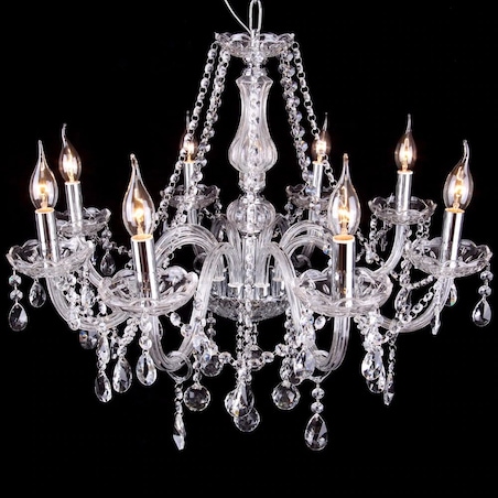Lampa sufitowa kryształowa żyrandol 8xE14 300750
