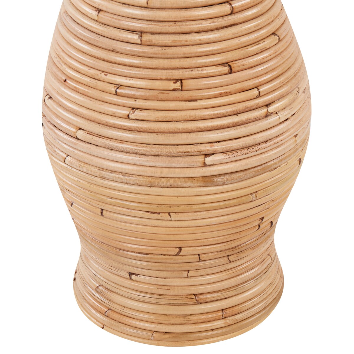 Wazon dekoracyjny TRINISA Rattan 50 cm Naturalny