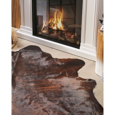 Skóra bydlęca 2-3 m² ciemnobrązowa NASQU