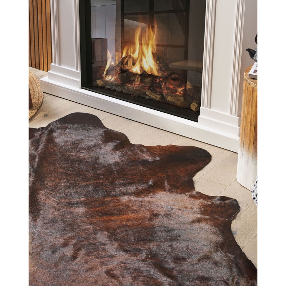 Skóra bydlęca 2-3 m² ciemnobrązowa NASQU