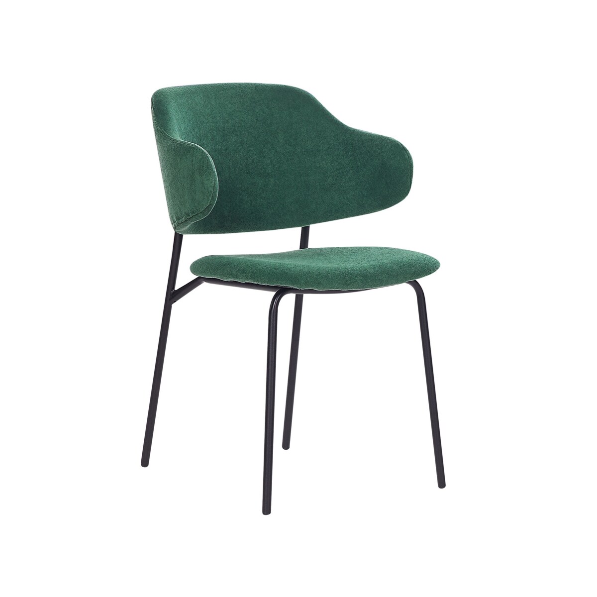 Zestaw 2 krzeseł do jadalni zielony KENAI