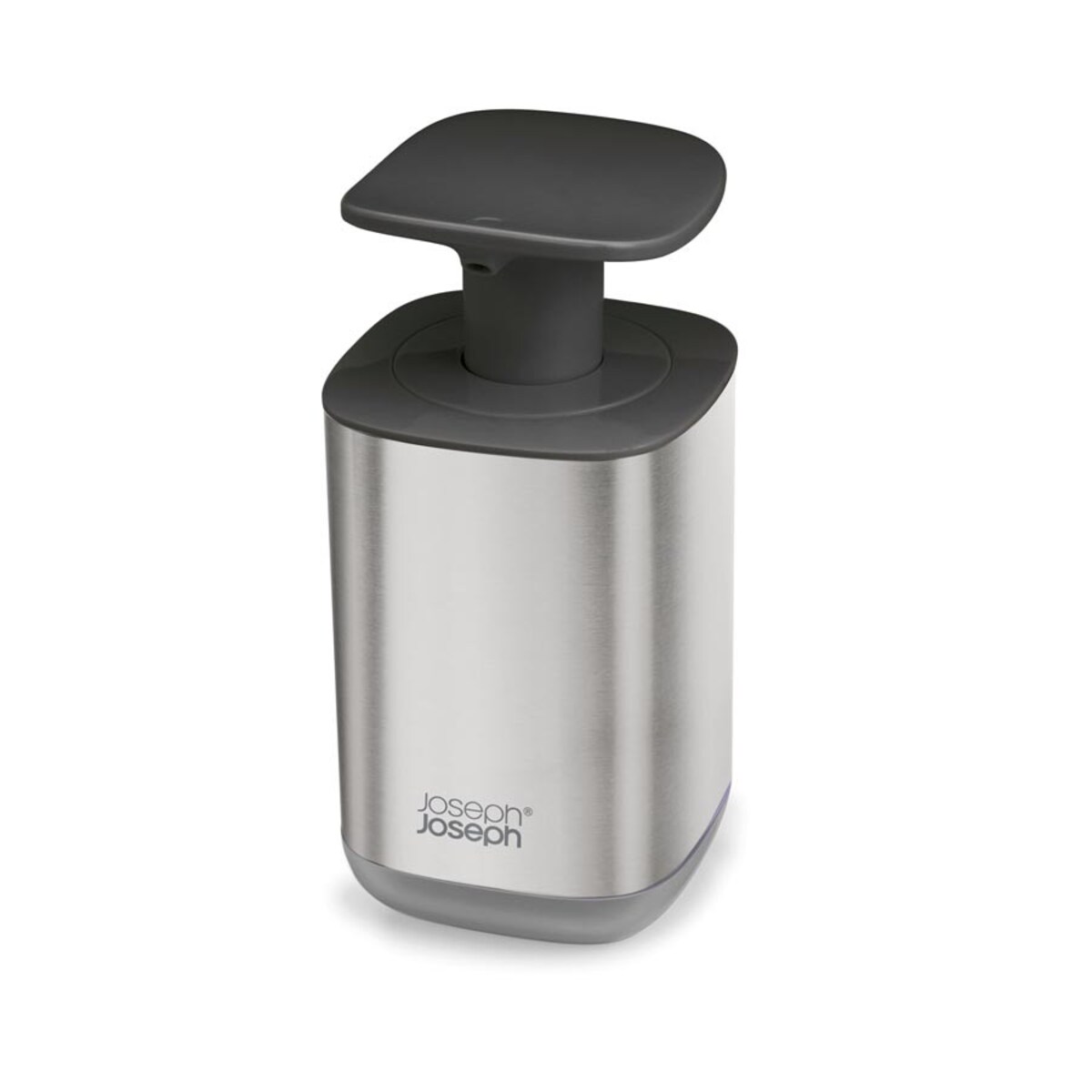 Dozownik do mydła z pompką grafitowy Presto Steel, 350 ml, Joseph Joseph