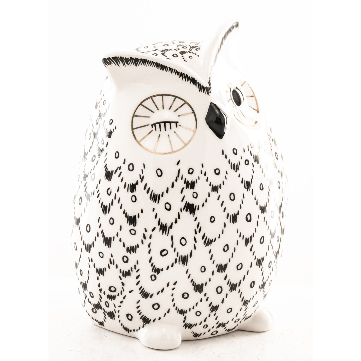 Skarbonka ceramiczna - 13x19x8,5 cm OWL small