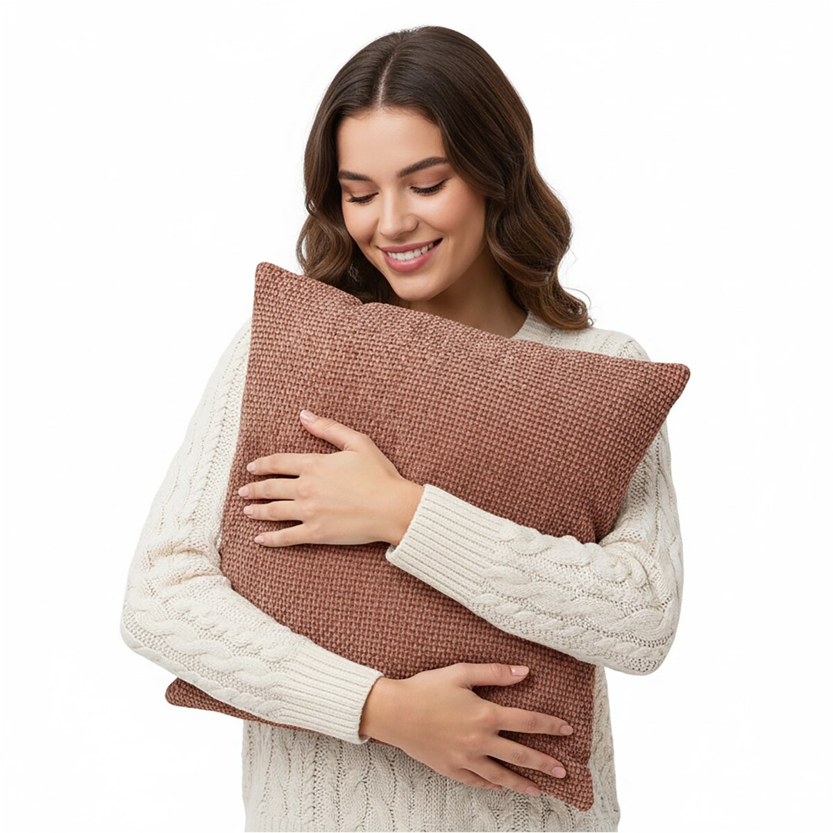 Poduszka Z Wkładem Ozdobna Jesienna Dekoracyjna 45X45 Cm Czerwona