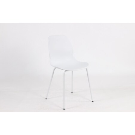 Krzesło Aria KH010100936 z profilowanym siedziskiem białe