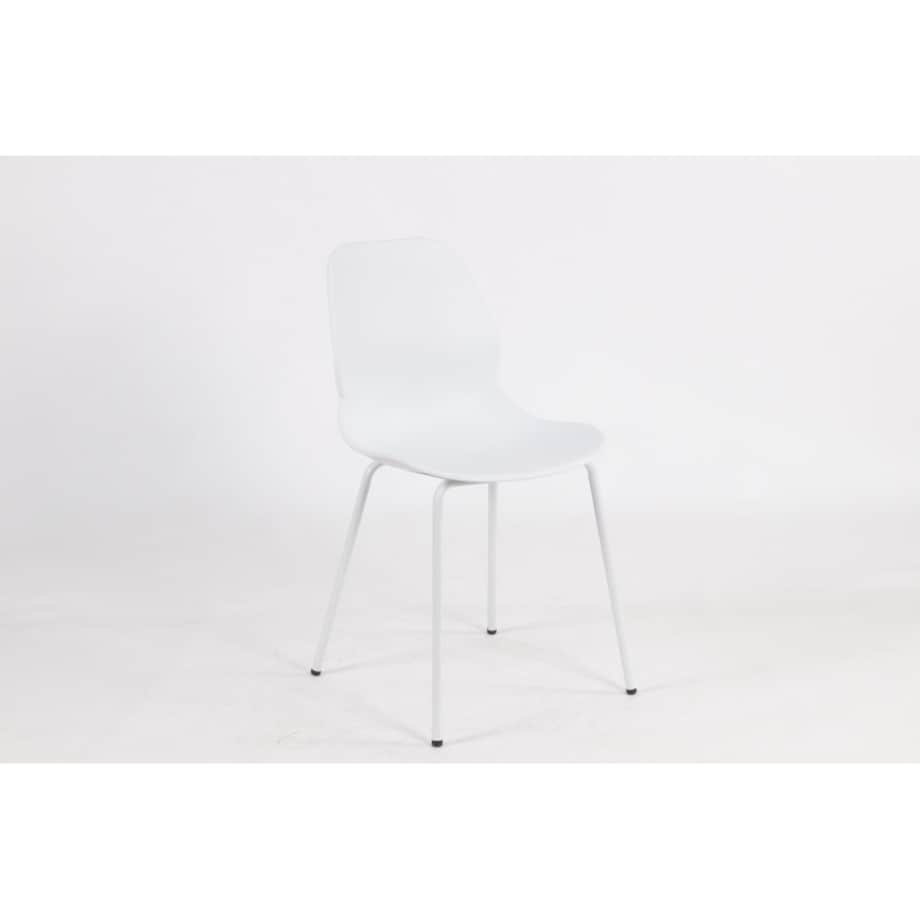 Krzesło Aria KH010100936 z profilowanym siedziskiem białe