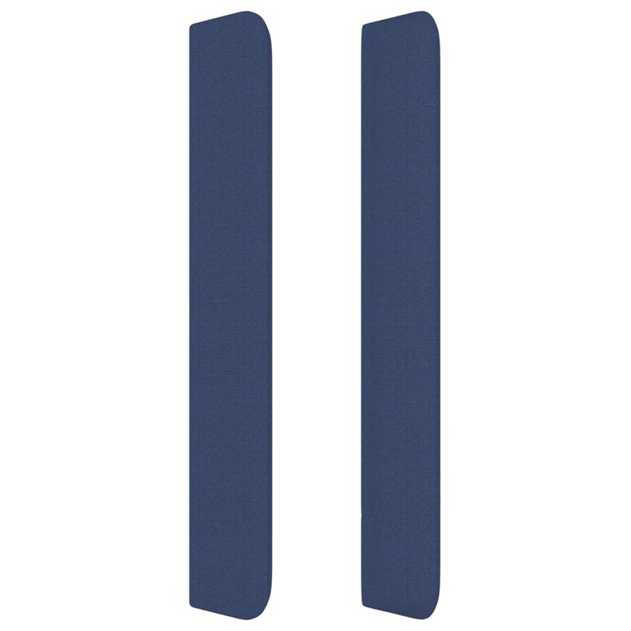 vidaXL Zagłówek uszak, niebieski, 103x16x118/128 cm, tkanina