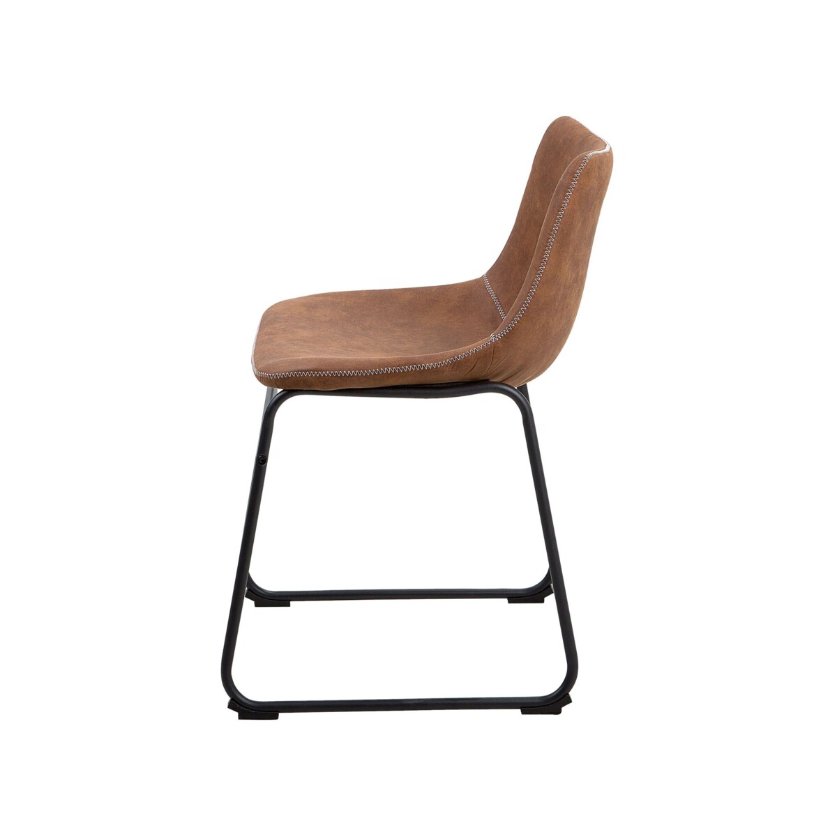 Zestaw 2 krzeseł do jadalni brązowy BATAVIA