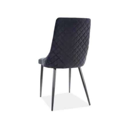 Krzesło PIANO B VELVET czarne