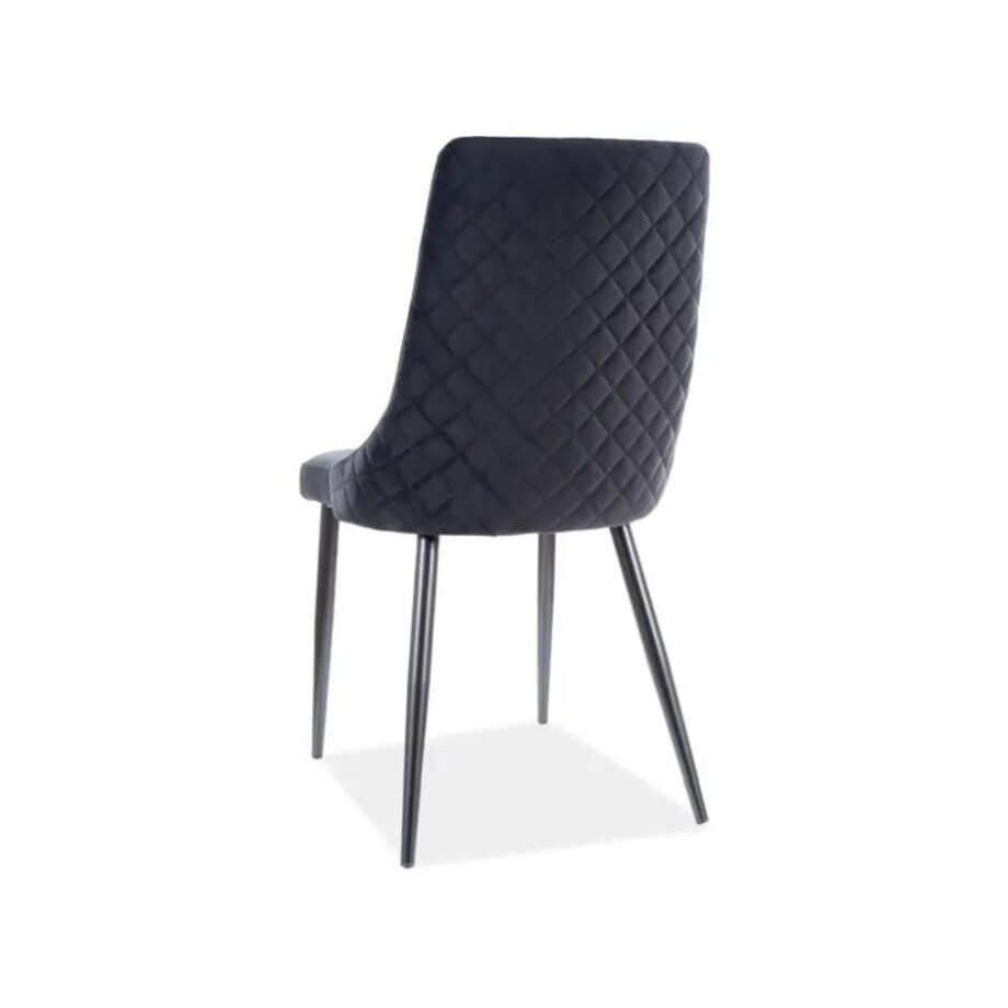 Krzesło PIANO B VELVET czarne