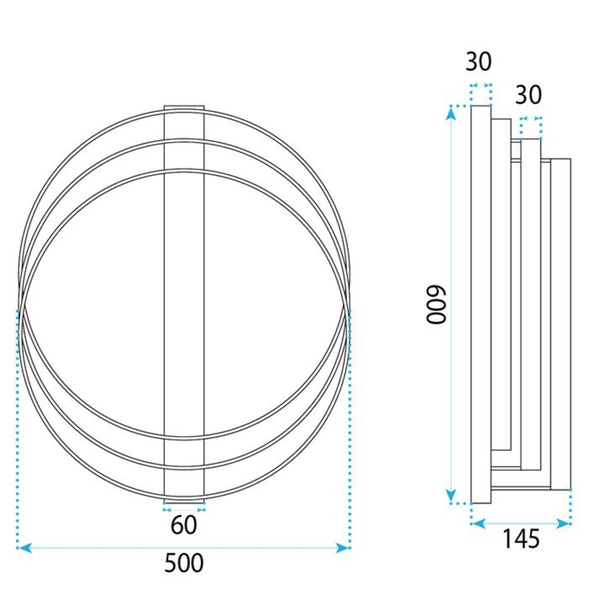 Lampa Sufitowa Swe058-C Led Czarny, Metal, Tworzywo Sztuczne