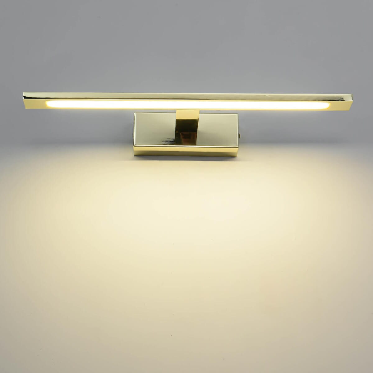 Kinkiet LAMPA galeryjka ISLA GS-LWB-12W/3 GOLD Light Prestige OPRAWA ścienna LED 12W 3000K do łazienki nad lustro IP44 złota