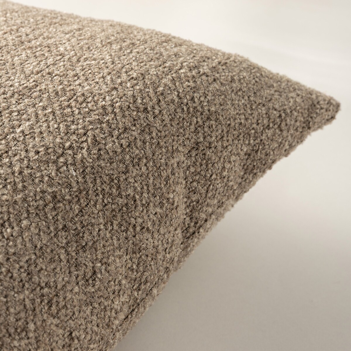 Poszewka Kinga na poduszkę prostokątną 47x28 ciemnobeżowy melanż