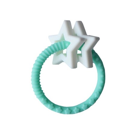 Gryzak dla dziecka Gwiazdki, miętowy, Jellystone Design