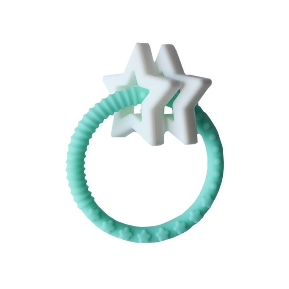 Gryzak dla dziecka Gwiazdki, miętowy, Jellystone Design
