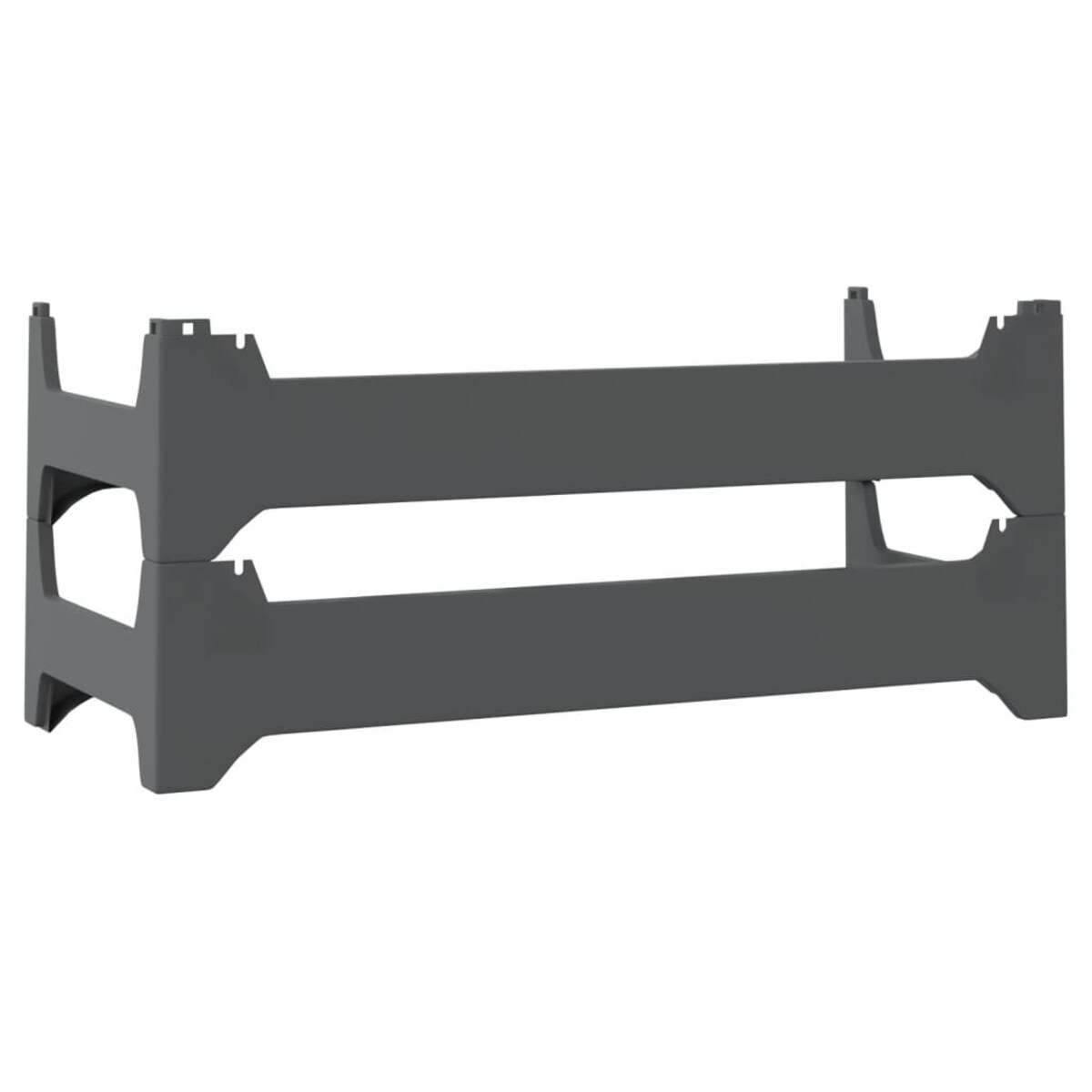 vidaXL Stojak na wino, na 12 butelek, PP, sztaplowany