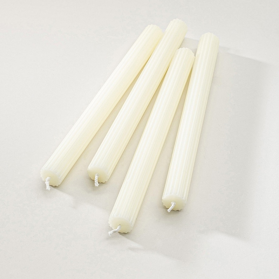 Zestaw świec stroikowych Pure Elegance 2x25 cm boże narodzenie, święta, świąteczne, ecru-kremowy, 2x2x25 cm