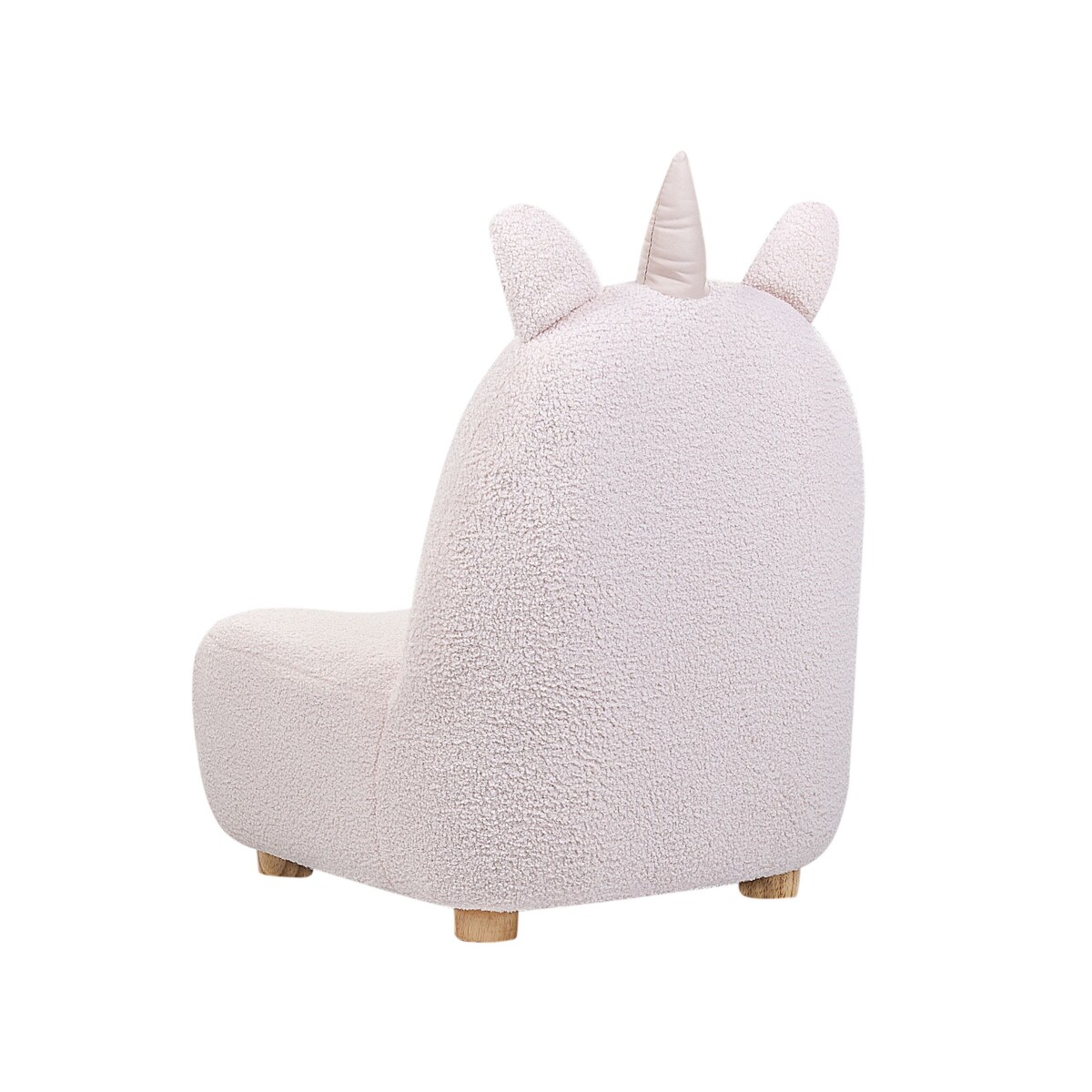 Fotel dziecięcy jednorożec teddy różowy LULEA