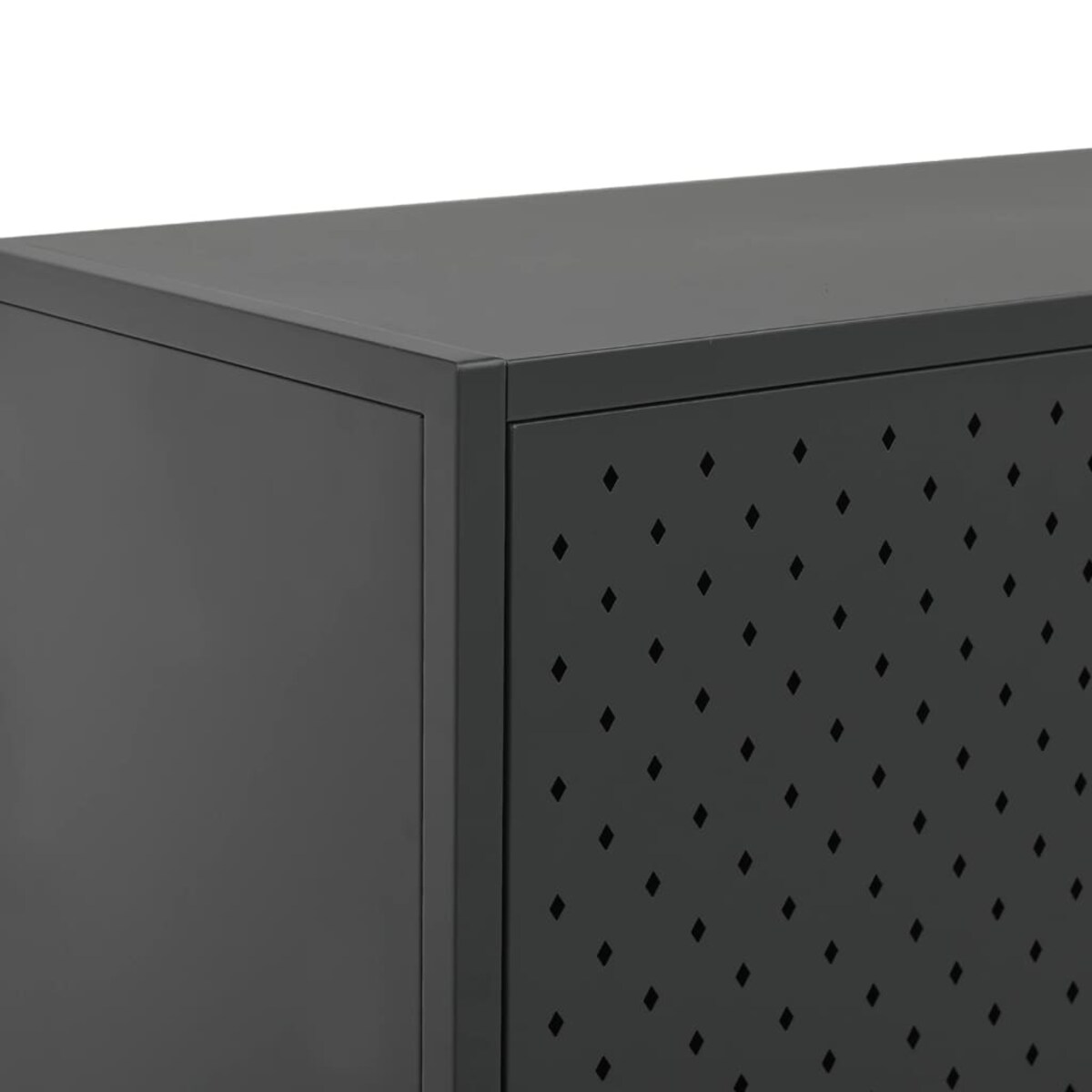 vidaXL Szafka, antracytowa, 80x35x135 cm, stal