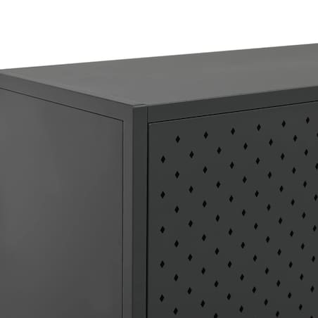 vidaXL Szafka, antracytowa, 80x35x135 cm, stal