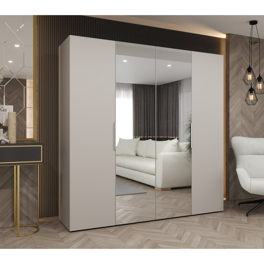 Szafa uchylna otwierana MARBELLA 2 200 wys. 202 cm Kaszmir + u. Kaszmir