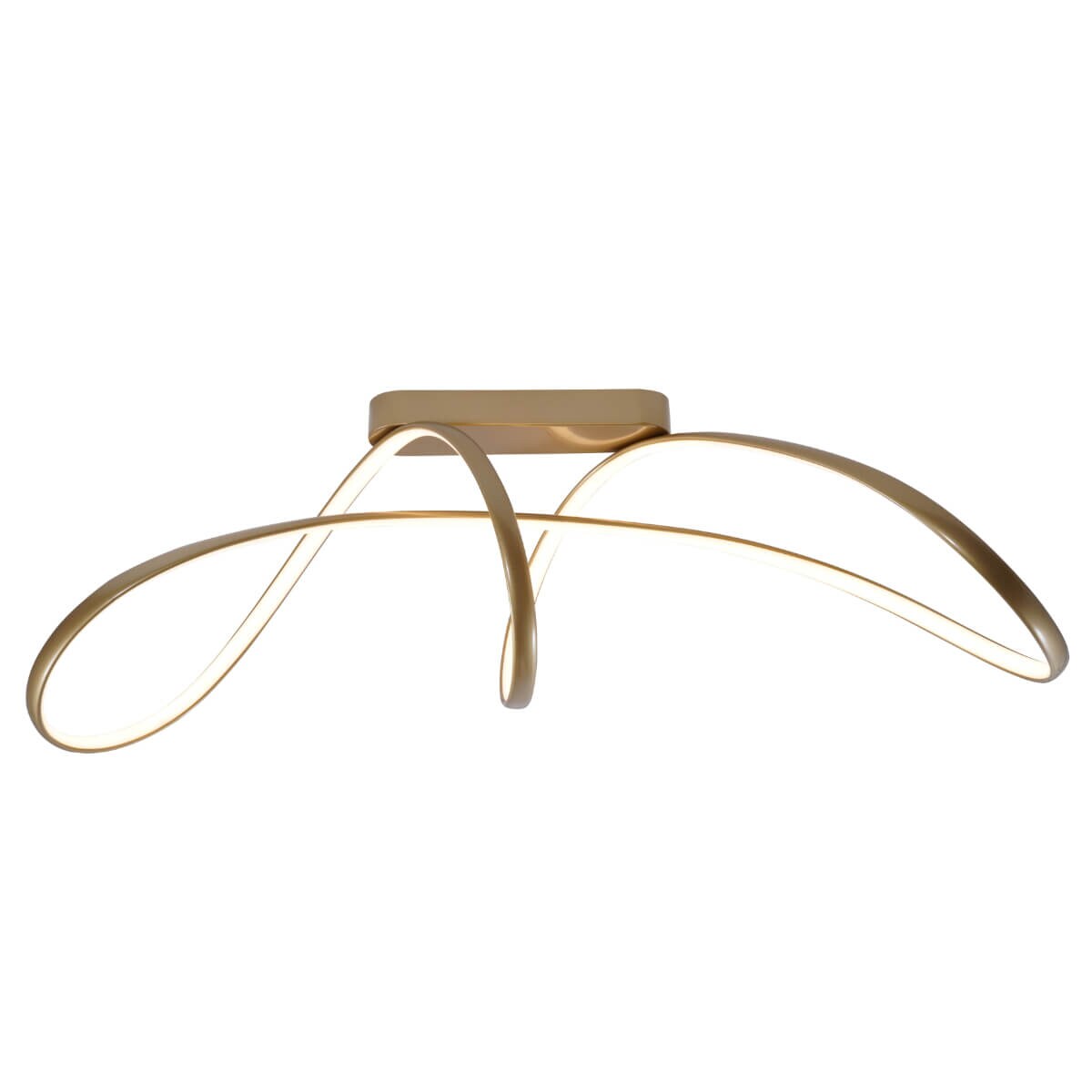 Ledowa lampa sufitowa Fermi 20026C-GD Zumaline 50W 3000-6000K do jadalni złota