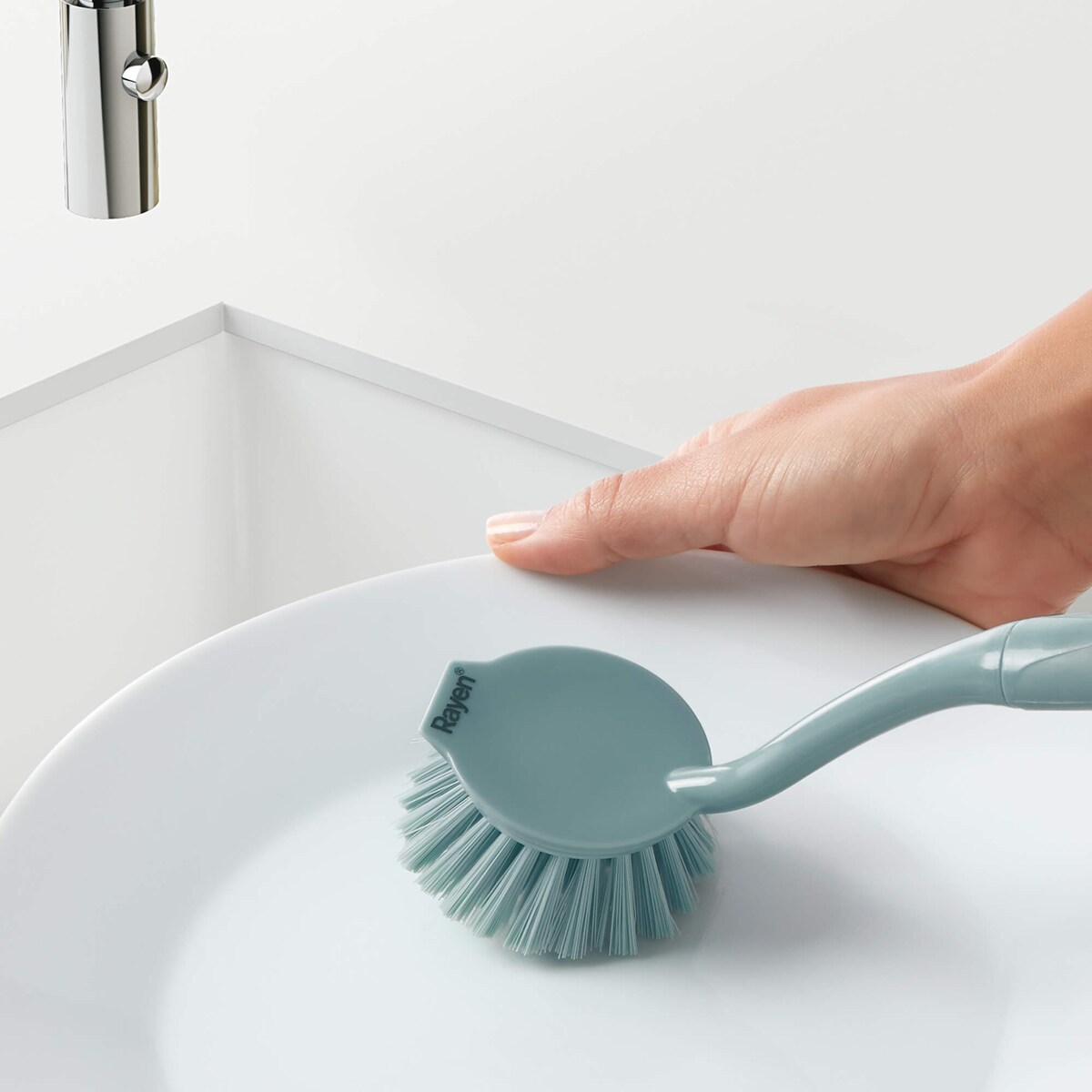 Szczotka do mycia naczyń Rayen - 28 cm, Turkusowy
