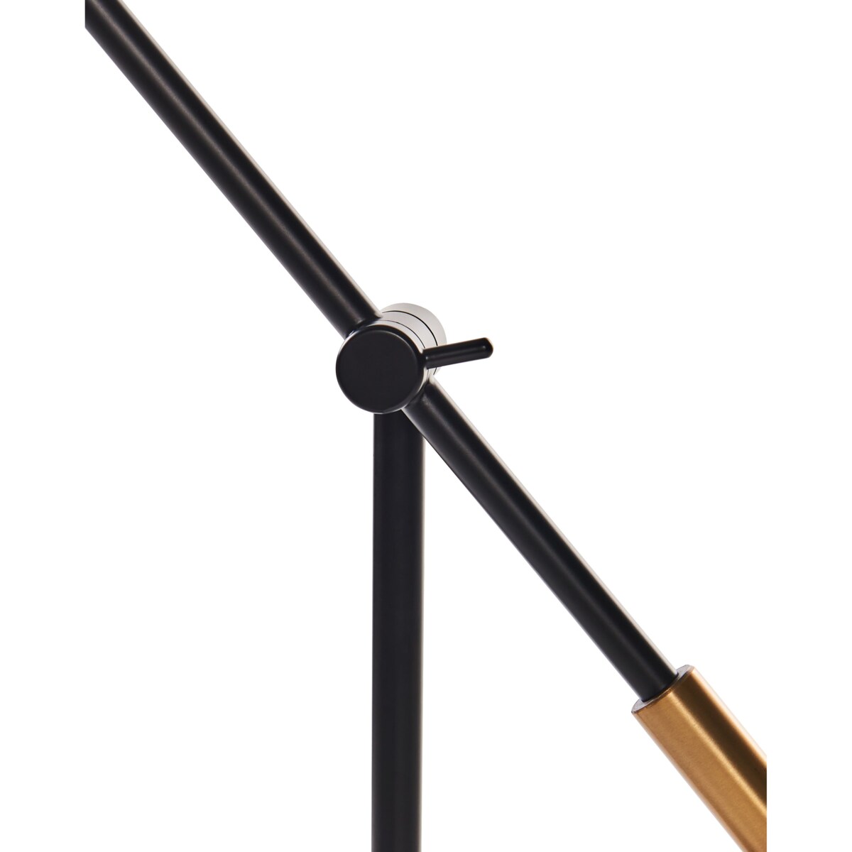 Lampa stołowa metalowa czarna PINKEEN