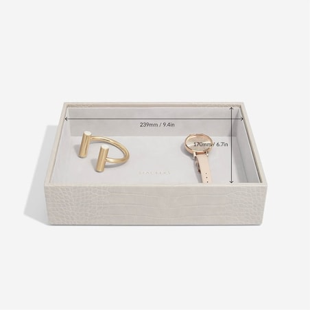 Szkatułka na biżuterię Stackers Croc open classic putty