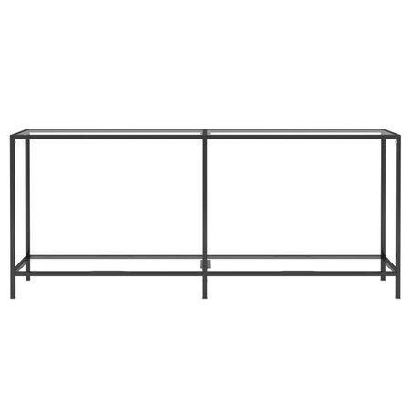 vidaXL Stolik konsolowy, przezroczysty, 180x35x75,5cm, szkło hartowane
