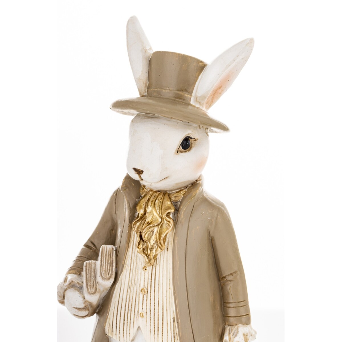 Dekoracja - królik w kapeluszu 20x7,5x7,5 cm SONRA-3 ze skryptami pod pachą
