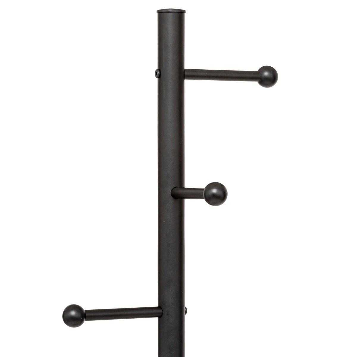 Wieszak na płaszcze BLACKMARBLE z 6 metalowymi uchwytami, 173 cm