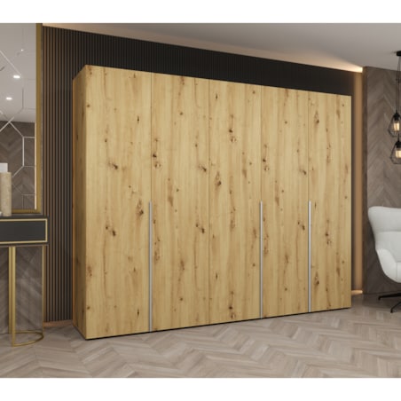 Szafa uchylna otwierana ALICANTE 1 250 wys. 202 cm Artisan + u. Czarny