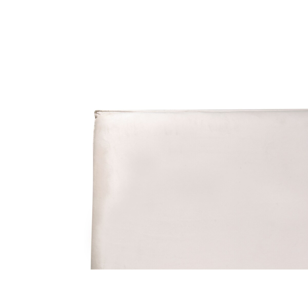 Łóżko wodne Welur LAVAUR 180 x 200 cm Złamana biel