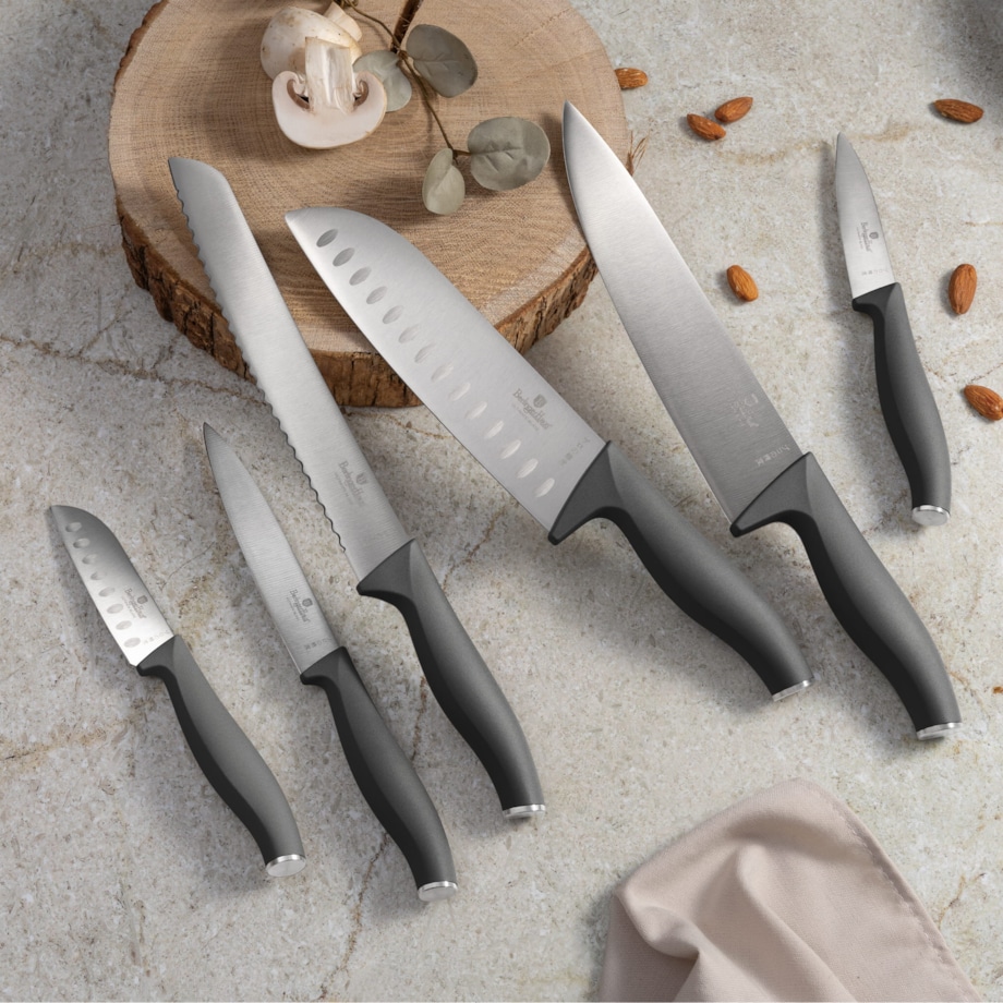 Zestaw 6 noży kuchennych BERLINGER HAUS Antracit