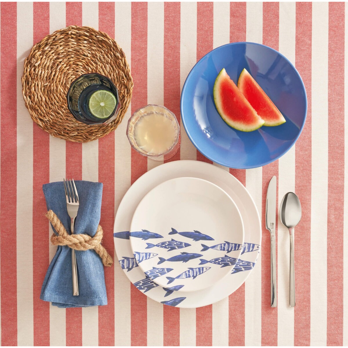 Serwis obiadowy dla 6 osób The Blue Ones