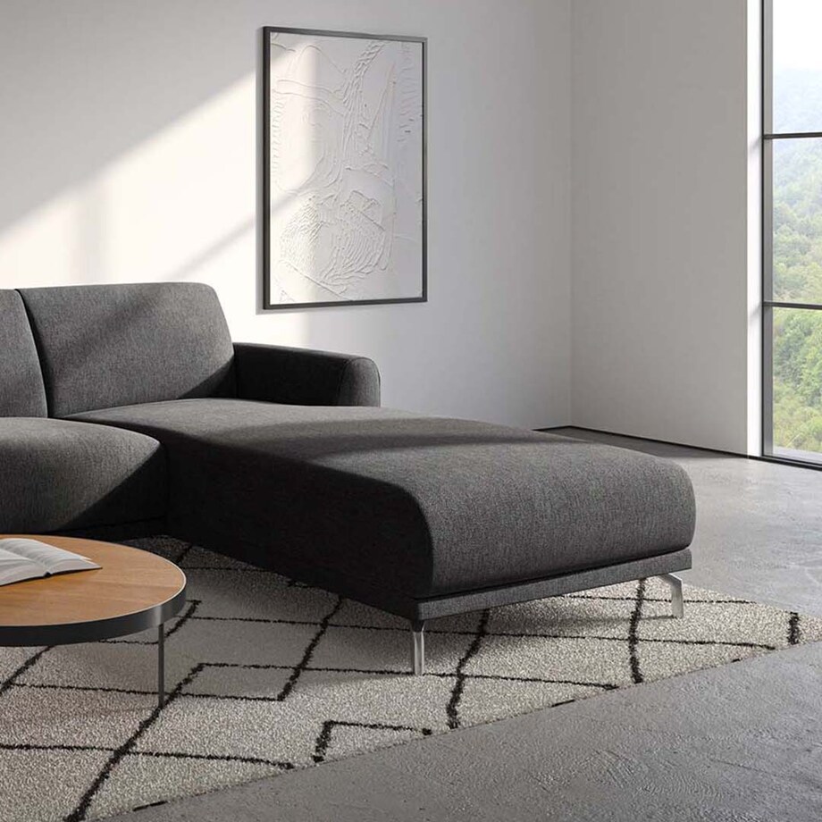 Sofa narożna Puzo - ciemnoszara