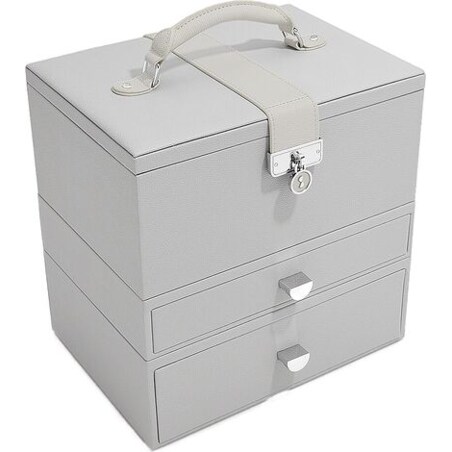 Szkatułka na biżuterię Stackers Luxury classic zieleń szałwiowa