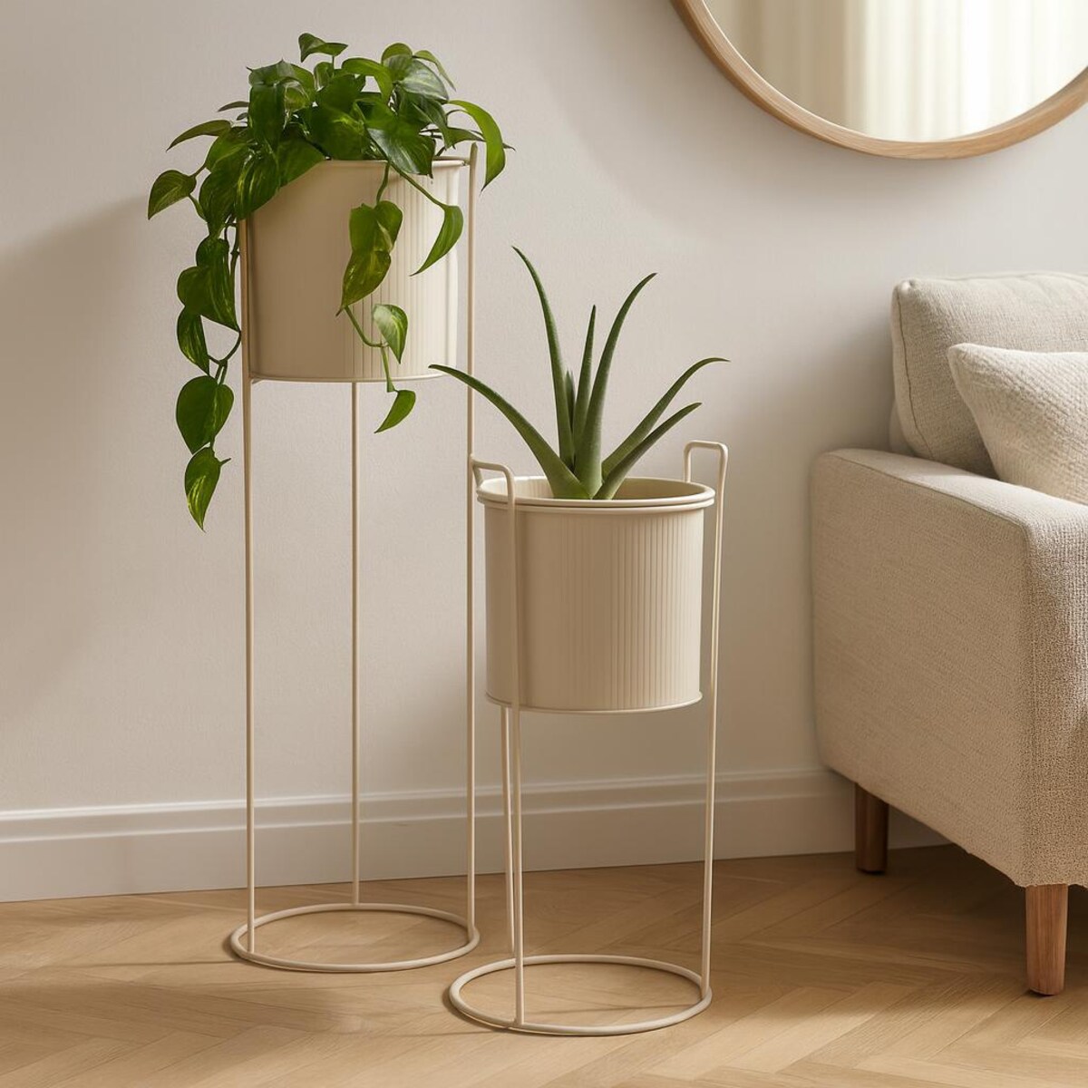 Kwietniki metalowe IDEM, 2 sztuki