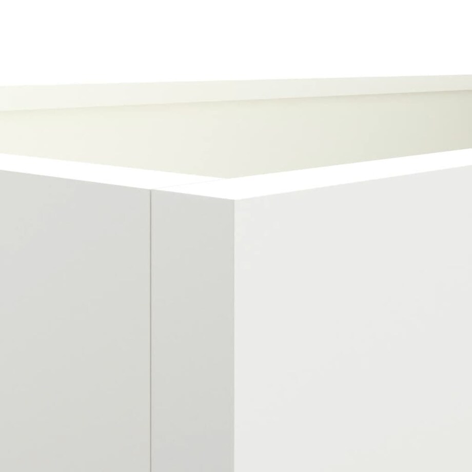 vidaXL Donica, biała, 62x30x29 cm, stal