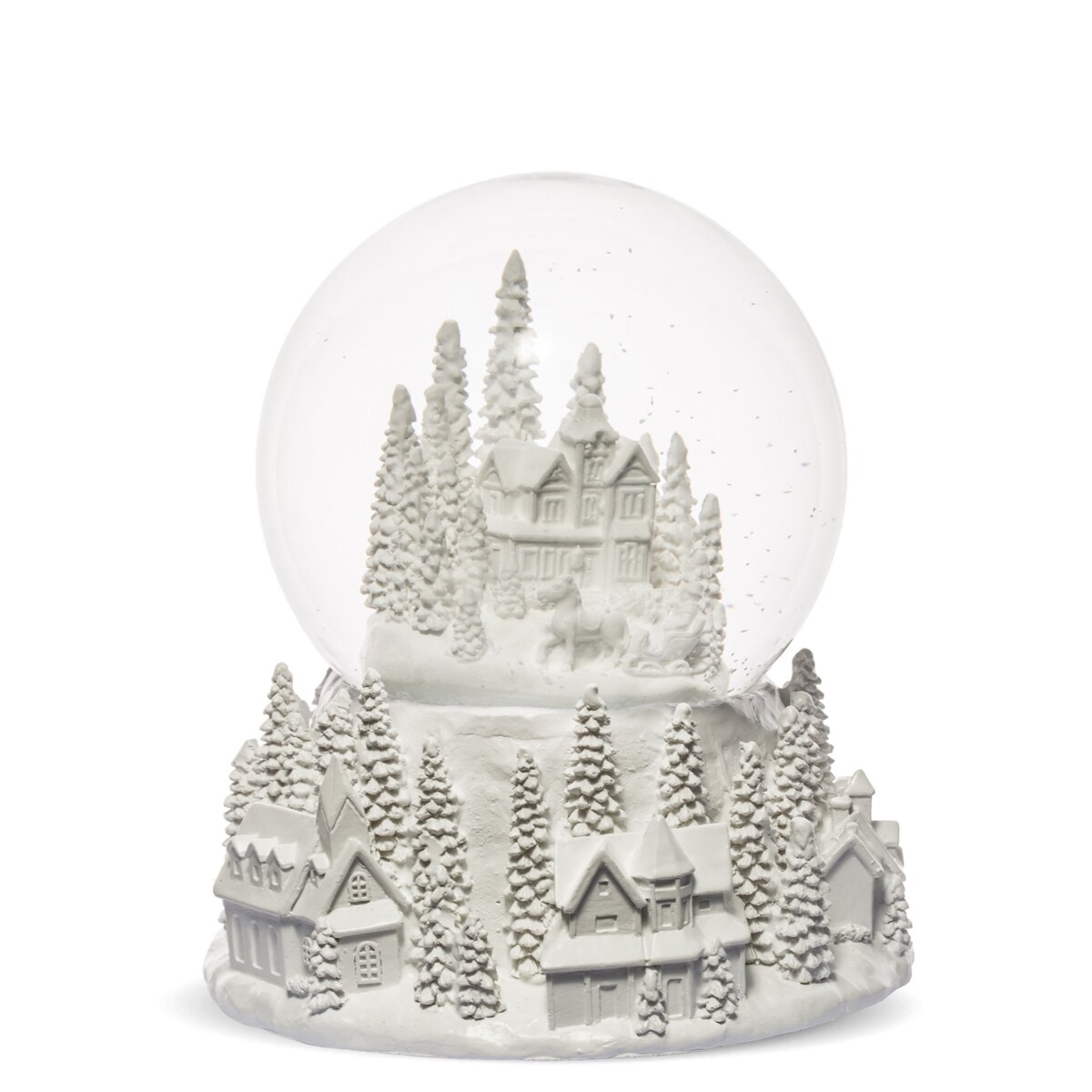 Szklana kula śnieżna z pozytywką 17x15x15 cm GLASBAL