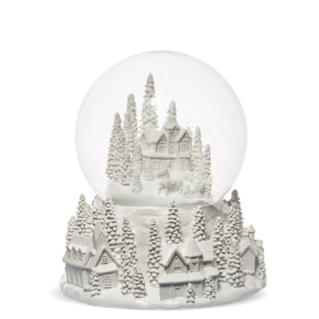 Szklana kula śnieżna z pozytywką 17x15x15 cm GLASBAL