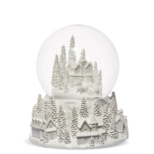 Szklana kula śnieżna z pozytywką 17x15x15 cm GLASBAL